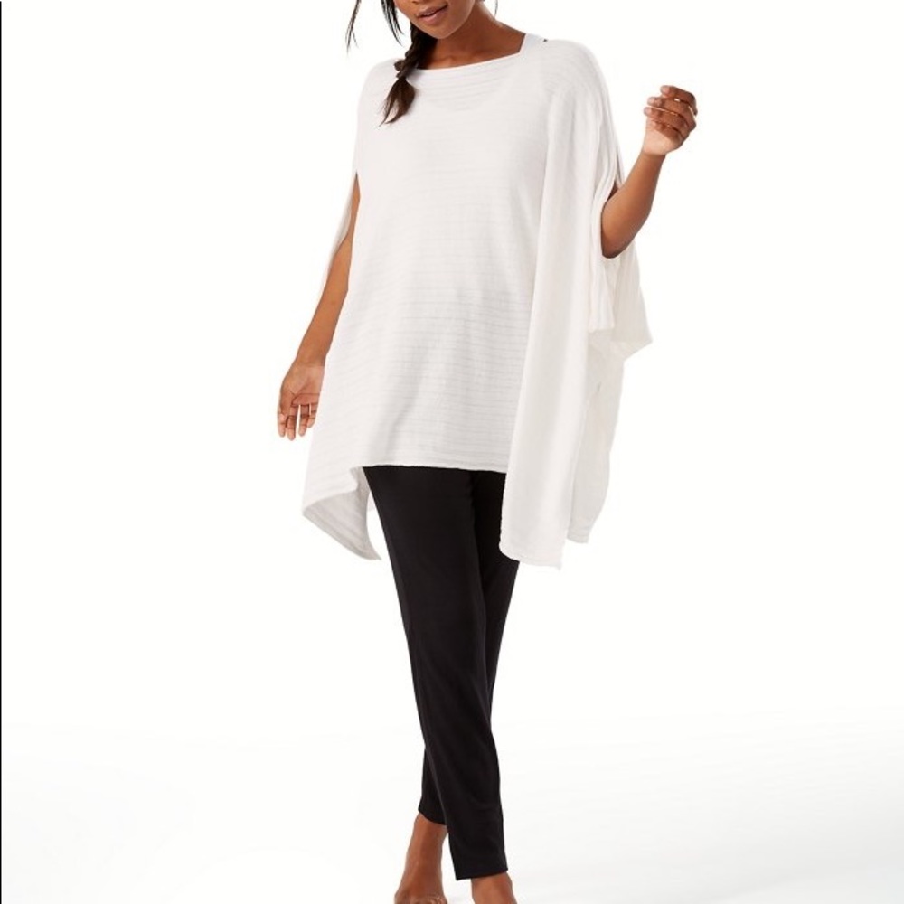 NEW Tommy Bahama Island Soft Effortless Poncho White One Size